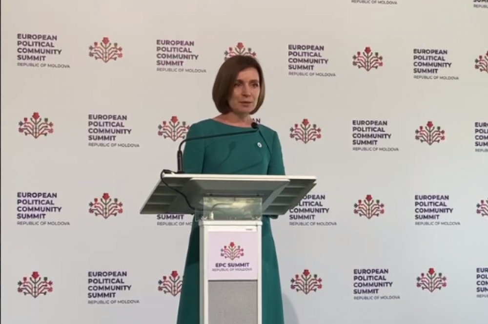 Maia Sandu: Nu renunțăm la regiunea transnistreană în calea noastră spre UE